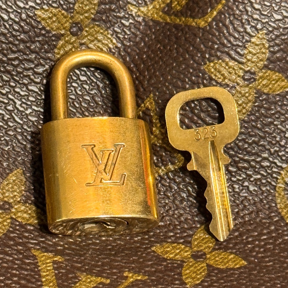 Is 3/23 a special date for you? Louis Vuitton Gold Padlock with Key #323